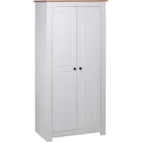 Syfax Armario madera maciza pino blanco Panamá Range 80x50x171,5 cm