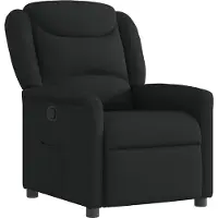 Syfax Sillón reclinable de tela negro