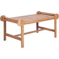 Syfax Mesa de centro de teca maciza 100x50x45 cm
