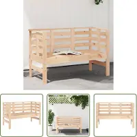 The Living Store : Banco de jardín, 111,5 x 53 x 71 cm, madera maciza de pino