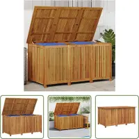 The Living Store - Caja para jardín, 150x80x75 cm, madera maciza de acacia