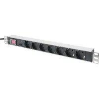 Digitus , regleta de enchufes de 19", con 7 tomas y protección contra sobrecarga