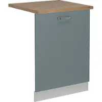Vicco Panel frontal del lavavajillas R-Line Gris azulado 60 cm , ET Roble, Model 54983