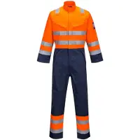 Portwest Mono de trabajo MV29 Modaflame RIS, color naranja/naranja y azul marino, talla XXL