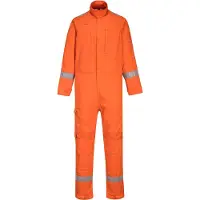 Portwest FR501 Bizflame Plus, mono de protección naranja, talla S