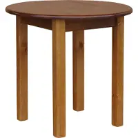 Koma Tools Mesa redonda, madera de pino, Ø 90 cm, tono roble