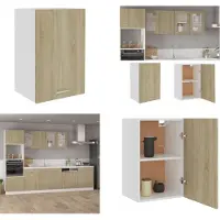 vidaXL Armario colgante Sonoma Roble, 39,5 x 31 x 60 cm, material de madera - Armario colgante - Armarios colgantes - Armario de cocina - Armarios de cocina