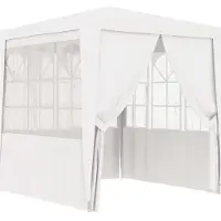 Syfax Carpa profesional para fiestas con paredes blanco 90 g/m² 2x2 m