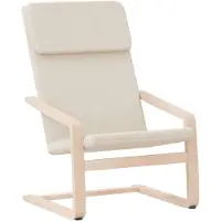 Syfax Sillón de relax de tela color crema