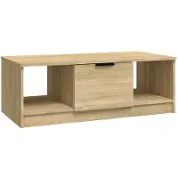 Syfax Mesa de centro madera de ingeniería roble Sonoma 102x50x36 cm