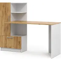 Vicco Escritorio Tomy Roble blanco/dorado 150 x 59 cm, Model 54580