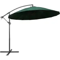 Syfax Sombrilla colgante con palo de aluminio verde 3 m