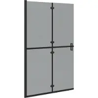 Syfax Panel de ducha a ras de suelo Negro 120 x 6,5 x 190 cm
