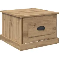 Syfax Mesa de Café Roble artisan 50 x 50 x 35 cm Madera de ingeniería
