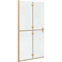 Syfax Panel de ducha a ras de suelo Dorado 100 x 6,5 x 190 cm