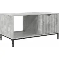 Syfax Mesa de Café Gris Concreto 90 x 49 x 46 cm Madera de ingeniería