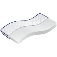 Syfax Colchón de espuma viscoelástica blanco 100x200x17 cm suave