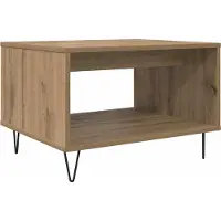 Syfax Mesa de Café Roble artisan 60 x 50 x 40 cm Madera contrachapada