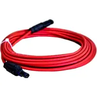 Doktorvolt Cable solar de 20 metros, cable de extensión de 4 mm² con conectores solares MC4, color rojo