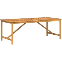 Syfax Mesa de comedor madera maciza de acacia 200x90x74 cm