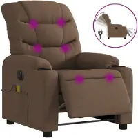 Syfax Sillón de masaje eléctrico, marca Braun, tapizado en tela