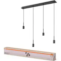 Osram Lámpara colgante Decor Needle Linear, gris, acero, 4 luces E27