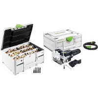 Festool Fresadora para tacos DF 500 RQ-Plus DOMINO 420 W 4 - 10 mm + surtido de tacos + Systainer