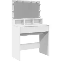 Syfax Tocador con luces LED blanco 80x41x134,5 cm