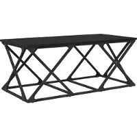 Syfax Mesa de Café Roble Negro 100 x 49 x 40 cm Madera de ingeniería