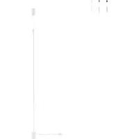 LUCE Design Lámpara de pie con pantalla colgante LED ajustable, modelo Gravity - Blanco