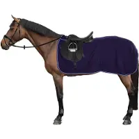 Ekkia , manta de forro polar para después de montar, color azul marino, azul real, modelo QHP17, talla L