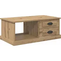 Syfax Mesa de Café Roble artisan 90 x 50 x 35 cm Madera de ingeniería