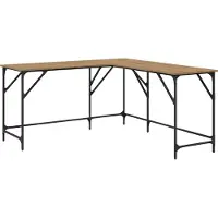 Syfax Escritorio Roble artisan Madera de ingeniería 149 x 149 x 75 cm