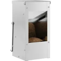 Syfax Comedero para Conejos Plateado 12,5 x 12,5 x 25 cm 1,5 kg