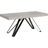 Ityhome - Mesa auxiliar para vestidor, 200/460 x 90 cm, con patas de madera "Terium" en color gris antracita