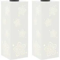 Syfax Luz de camino LED solar 2 uds. Blanco Cálido 18 x 18 x 50 cm