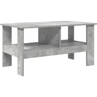 Syfax Mesa de Café Gris Concreto 90 x 50 x 45 cm Madera de ingeniería