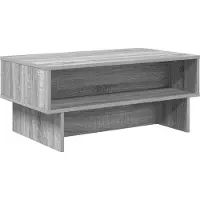 Syfax Mesa de Café Gris Sonoma 80 x 46 x 35 cm Madera de ingeniería