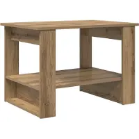 Syfax Mesa de Café Roble artisan 72 x 50 x 50 cm Madera de ingeniería