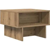 Syfax Mesa de Café Roble artisan 48 x 46 x 35 cm Madera de ingeniería