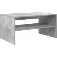 Syfax Mesa de Café Gris Concreto 80 x 50 x 40 cm Madera de ingeniería