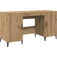 Syfax Escritorio Roble artisan 140 x 50 x 75 cm Madera de ingeniería