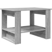 Syfax Mesa de Café Gris Sonoma 72 x 50 x 50 cm Madera de ingeniería