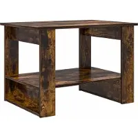 Syfax Mesa de Café Roble ahumado 72 x 50 x 50 cm Madera de ingeniería