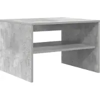 Syfax Mesa de Café Gris Concreto 60 x 50 x 40 cm Madera de ingeniería