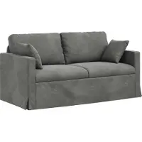 Syfax Sofá Gris oscuro 158 x 78 x 80 cm Terciopelo