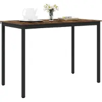 Syfax Mesa de barra de pie Madera de ingeniería Rectangular