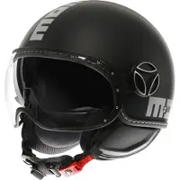 Momo Design FGTR Evo Casco Jet Mate/Negro/Plata 61 unisex