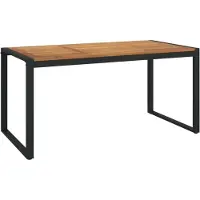 Syfax Mesa de jardín con patas en U madera maciza acacia 160x80x75 cm