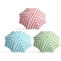 Atosa Parasol metálico abatible de nailon , factor de protección UPF 3, surtido, para tubos de 19/22 mm, 180 cm, multicolor. Multicolor, talla única
